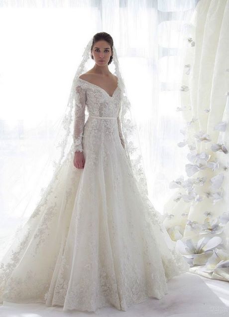 wedding-gowns-with-sleeves-and-lace-27_16 Wedding gowns with sleeves and lace