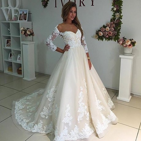 white-lace-sleeve-wedding-dress-05_8 White lace sleeve wedding dress