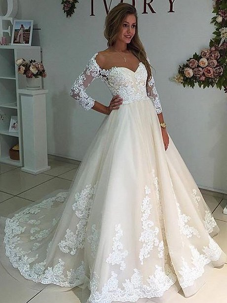 white-lace-wedding-gown-49j White lace wedding gown