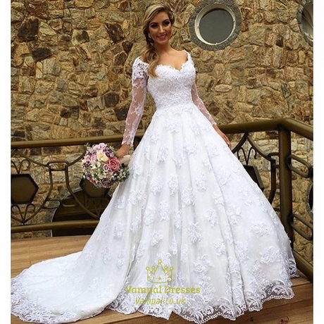 white-long-sleeve-lace-wedding-dress-66_3j White long sleeve lace wedding dress