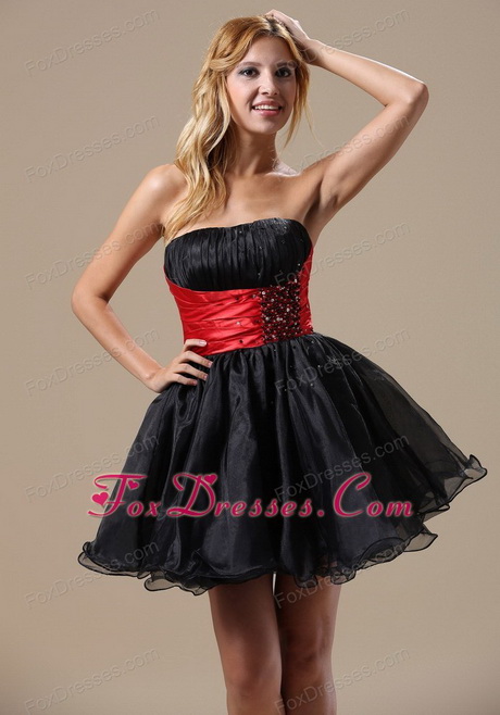 red and black party wear