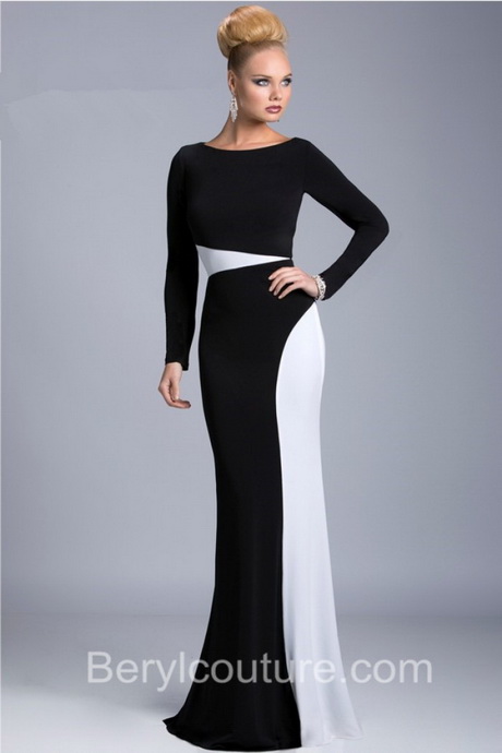 black-and-white-evening-gown-10 Black and white evening gown