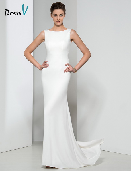 White Long Evening Dress 