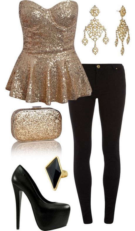 black-and-gold-outfits-for-winter-party-83_13 Black and gold outfits for winter party