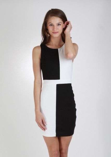 black-and-white-color-block-dress-07_6 Black and white color block dress