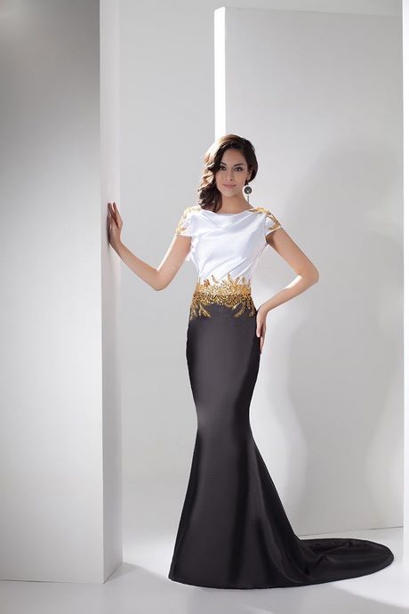 black-and-white-long-gown-99 Black and white long gown