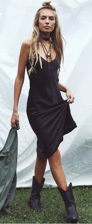 black-cami-midi-dress-59 Black cami midi dress