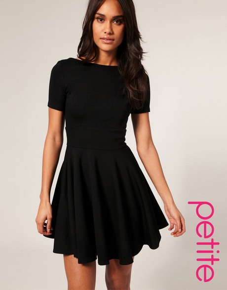 black-fit-and-flare-dress-with-sleeves-75_2 Black fit and flare dress with sleeves