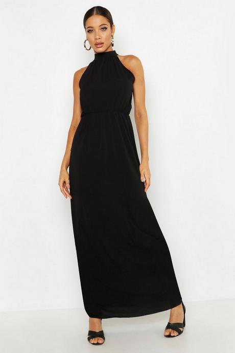 black-high-neck-maxi-dress-03_13 Black high neck maxi dress