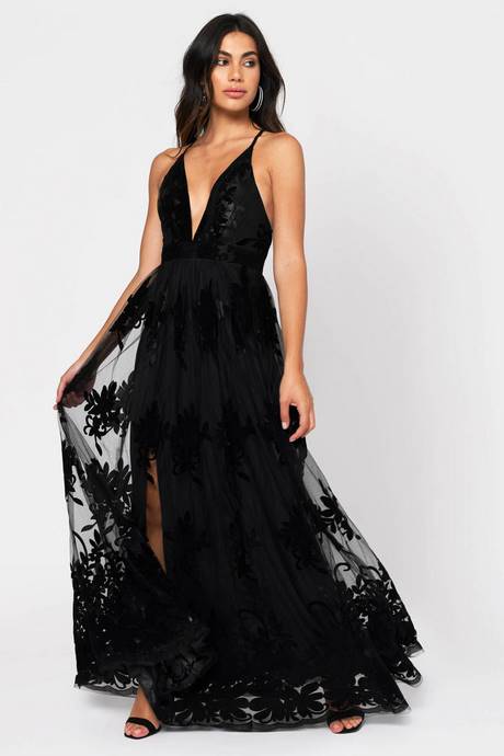 black-plunge-maxi-dress-64_10 Black plunge maxi dress