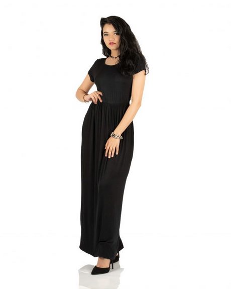 black-short-sleeve-maxi-dress-14 Black short sleeve maxi dress