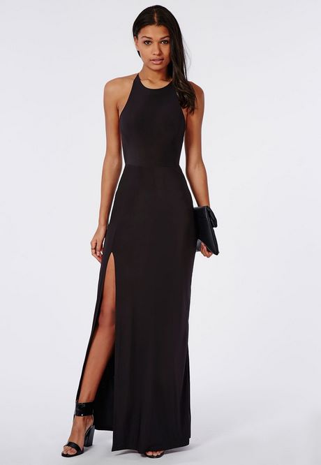 black-split-maxi-dress-90 Black split maxi dress