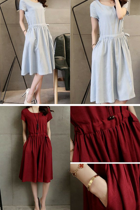 knee-length-cotton-summer-dresses-uk-30 Knee length cotton summer dresses uk