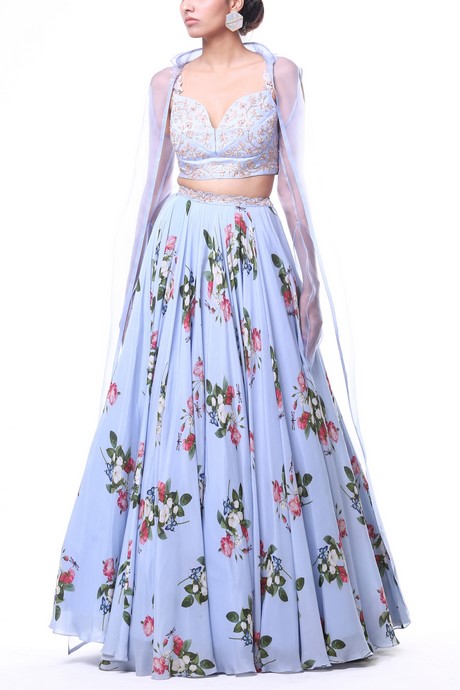 long-skirt-with-crop-top-for-wedding-21_7 Long skirt with crop top for wedding
