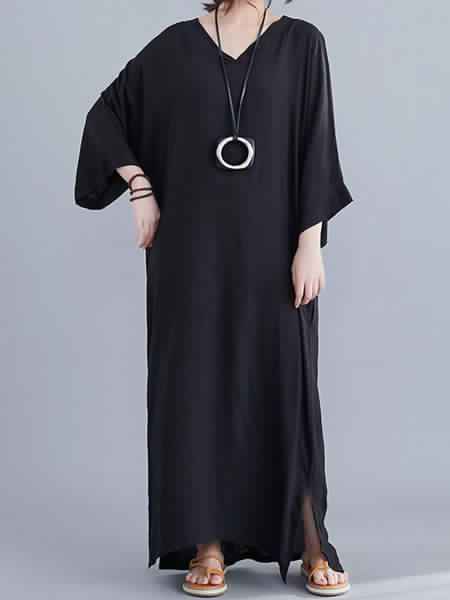 long-sleeve-cotton-maxi-dress-49_5 Long sleeve cotton maxi dress