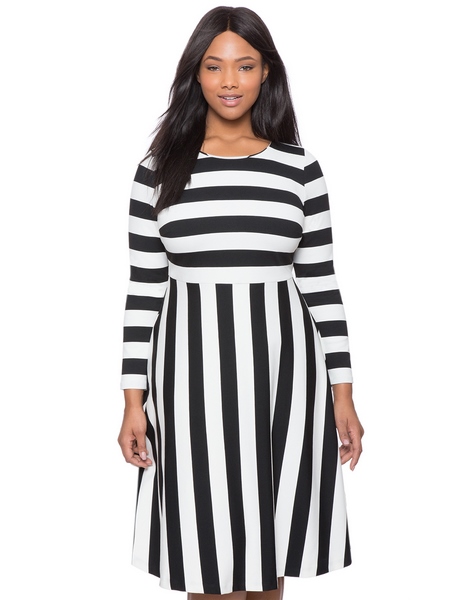 plus-size-black-and-white-striped-dress-33_7 Plus size black and white striped dress