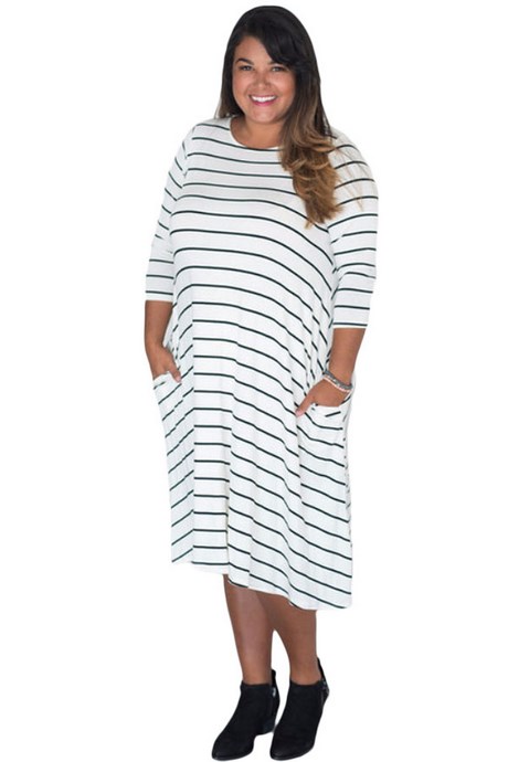 plus-size-black-and-white-striped-dress-33_9 Plus size black and white striped dress