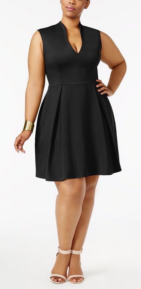 Plus Size Fit And Flare Cocktail Dress Natalie