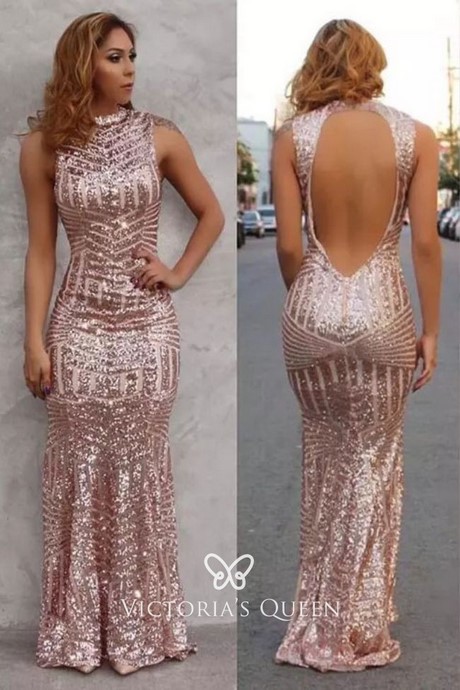 rose-gold-mermaid-prom-dress-89 Rose gold mermaid prom dress