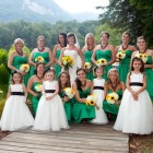Green bridesmaid dresses