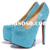 Baby blue high heels