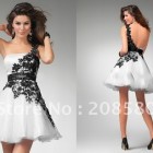Black and white homecoming dresses