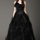 Black bridal dress