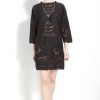 Black lace tunic dress