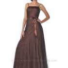 Brown evening gowns