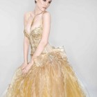 Gold bridal gowns