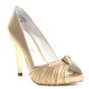 Gold heel shoes