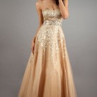 Gold formal dresses