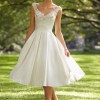 Knee length bridal dresses