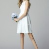 Knee length white dress