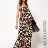 Leopard print maternity dress