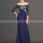 Long lace evening gowns