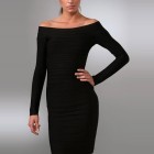 Long sleeve black cocktail dresses