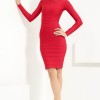 Long sleeved red dress