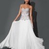 Long white prom dress