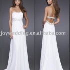 Long white formal dresses