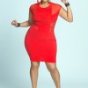 Plus size red party dresses