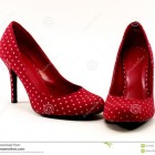 Polka dot high heels