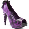 Purple platform heels