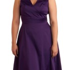 Purple plus size dresses