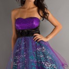Short purple homecoming dresses