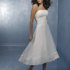 Tea length bridal dresses