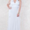White maxi dresses plus size