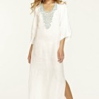 White cotton maxi dresses
