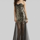 Black and gold prom dresses