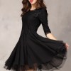 Black dress with sleeves